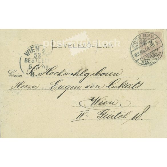 1899 - Bratislava. Slovakia. Black and white photo sheet, postcard. (2791761)