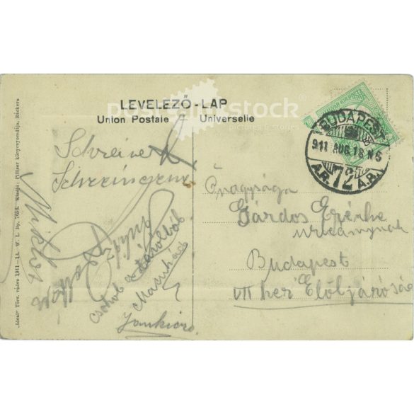 1911 - Ráckeve. Imperial and royal manor house. Colored photo sheet, postcard. (2791764)