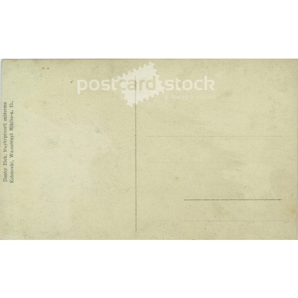 Elek Dunky, photography studio. Cluj-Napoca. Man portrait. Postcard, photo sheet. (2791768)