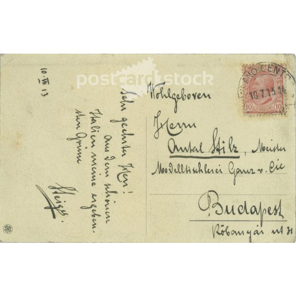 1913 - Milan. Piazza del Duomo. Postcard, photo sheet. (2791781)