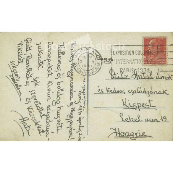 1931 - Paris. The Opera, National Academy of Music. Postcard, photo sheet. (2791784)