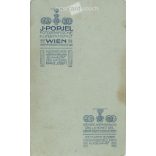 J. Popjel Photo Studio, Vienna. Portrait of young elegant lady with bow hairstyle in lace neck dress. Early 1900s. (2791797)