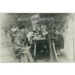 1937 - Group of friends at a garden gathering in Gyömrő. Original paper image. (2791801)