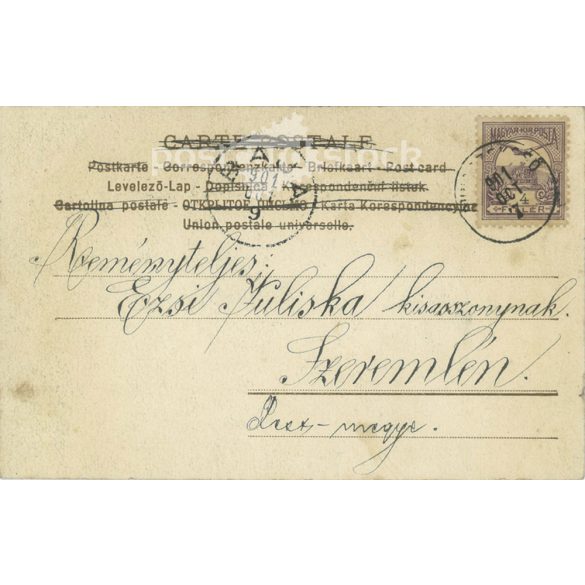 1901 - Romantic postcard. Photo sheet. (2791802)