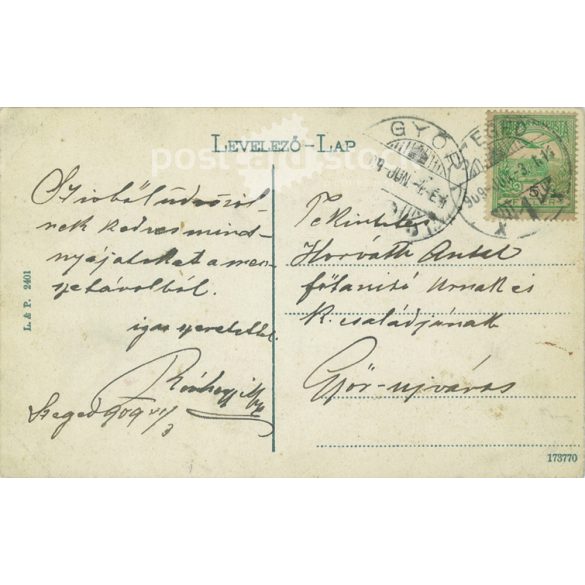 1909 - Szeged. Postcard, colored photo sheet. (2791803)
