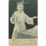 1903 - Child in priestly dress. Postcard, photo sheet. (2791804)