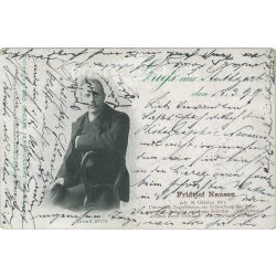   1913 - Fridtjof Nansen is a Norwegian polar researcher, oceanographer and diplomat. Postcard, photo sheet.(2791805)