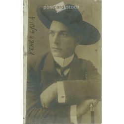   1908 - Gyula Fehér actor, actor teacher. Postcard, photo sheet. (2791810)