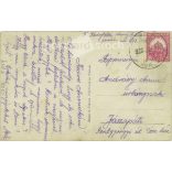 1928 - Horse and young lady rider. Postcard, colored photo sheet. (2791812)