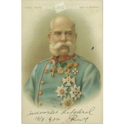   1900 - Emperor Franz Joseph of Austria. Postcard, lithography. (2791819)