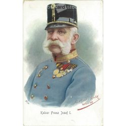   Emperor Franz Joseph I of Austria. Postcard, lithography. (2791822)