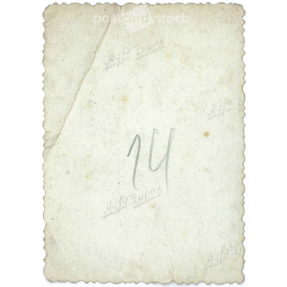 Color small paper image. Family playing music together in the garden. 1970s. Color photo. (2791829)