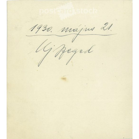 1937 - Group of friends at a garden gathering in Gyömrő. Original paper image. (2791801)