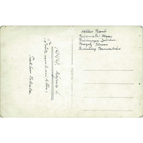 1949 - Törökszentmiklós. Tractor school. Postcard, photo sheet. (2791868)