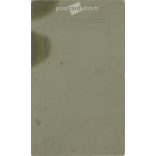 Full length portrait of young woman in elegant embroidered dress. Cabinet photo / hardback photo / business card. (2791880)