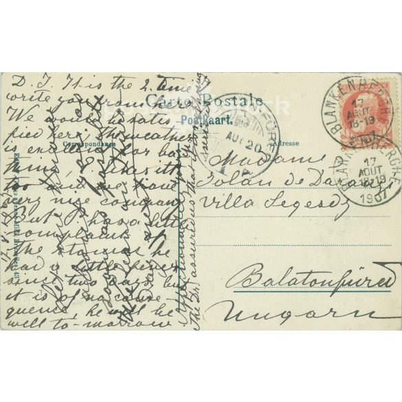 1907 - Blankenberghe, the joys of swimming. Belgium. Postcard, photo sheet. (2791883)