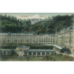   1911 - Karlsbad, Grand Hotel „Pupp”. Czech Republic. Colored photo sheet, greeting card. (2791884)