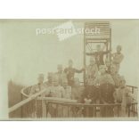 1918 - „New Perspectives”. K.u.K. soldiers on top of a lookout. Photo sheet, original paper image. (2791891)