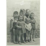 “Conspirators” at the moment of the fall. Photo sheet, original paper image. (2791900)