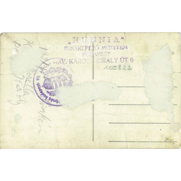 1960s - Hunnia photo studio work. Young lady in bow blouse. Original paper image. (2791901)