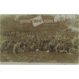 1915 - First World War K.u.K., camping at their station M. kir. Soldiers of the 12th Army Infantry Regiment. Postcard, photo sheet. (2791902)