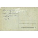 1919 - Mother with weasel and grandchildren. A year after the war. Original paper image. Postcard, photo sheet. (2791906)