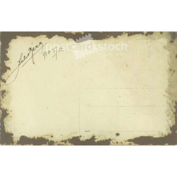 1916 - Young man in elegant attire. Studio shot. Original paper image. Postcard, photo sheet. (2791908)