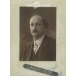 1920 - Portrait photo of a middle-aged man. Studio shot. Original paper image laminated on cardboard. (2791910)
