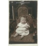 The young “heir to the throne,” the princess, has arrived. Pottok photo studio, Nagykáta. Original paper image. Postcard, photo sheet. (2791911)