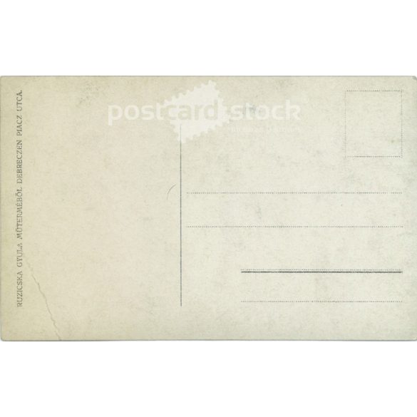 Photograph of a full-length, middle-aged man made in the photo studio of Gyula Ruzicska, in a characteristic, definite pose. Debrecen. Original paper image. Postcard, photo sheet. (2791922)