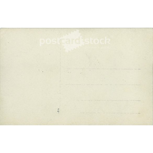 Group of friends gardening in the 1910s. Original paper image. Postcard, photo sheet. (2791924)