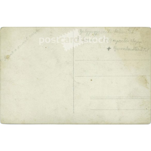 19299 - Group portrait of internal medicine students. Debrecen. Original paper image. Postcard, photo sheet. (2791927)