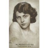 1930 - Miss Hungary, portrait photo of Éva Szaplonczay. Postcard, photo sheet. It was an appendix to Theater Life. (2791930)