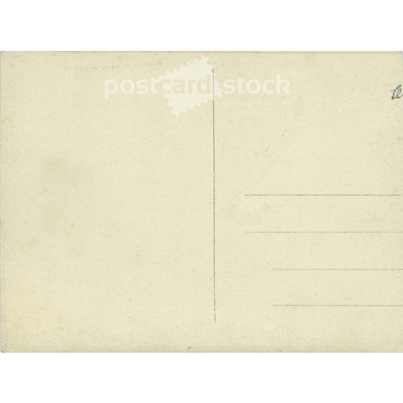 Illustrative company of men at a gathering of friends while drinking in the garden. Photo card, postcard detail. 1930s. (2791936)