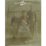 Grandpa’s two prides, his grandchildren. Original paper image. 1940s. (2791937)