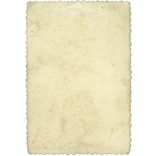 Young couple in sunny day. Original paper image. Colored photo. 1940s. (2791938)