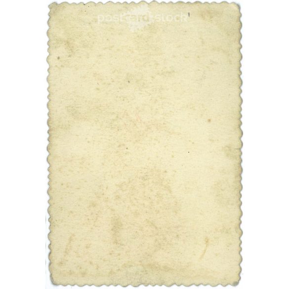 Young couple in sunny day. Original paper image. Colored photo. 1940s. (2791938)