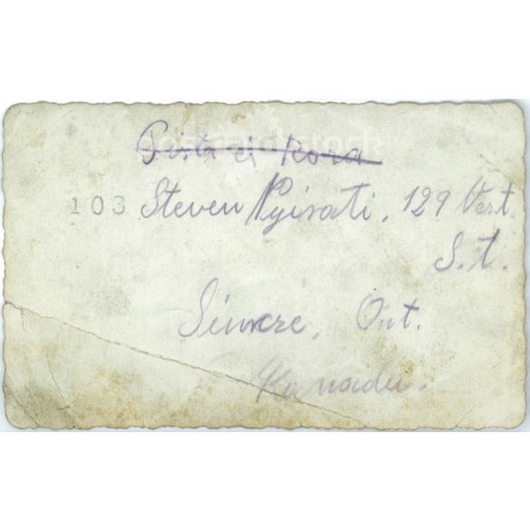 Middle-aged couple in the United States in the late 1940s. Original paper image. (2791939)