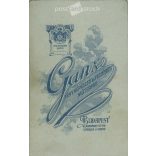 Cabinet photo taken in Ganz's photo studio in Budapest. Studio portrait of a wealthy, middle-aged man.  Cabinet card / CDV photo / hardback photo. (2791940)