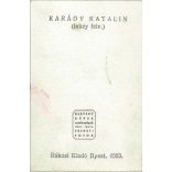 Studio profile portrait of Katalin Karády, Tibor Inkey, with cigarettes 1930s. Gelatin silver. (2791943)