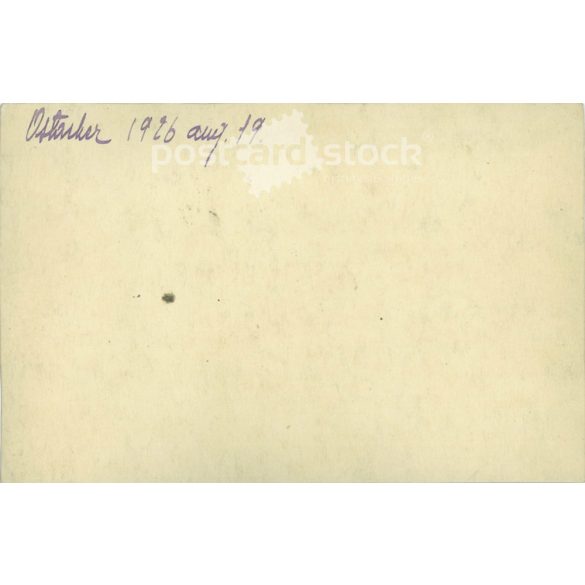 1926 - Group portrait outdoors of women, children and priests. Original paper image. (2791950)