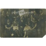 1925 - Group portrait, probably musicians. Original paper image. Postcard, photo sheet. (2791968)
