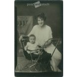 1924 - „Mother and daughter, Mariska” studio photo. Original paper image. Postcard, photo sheet. (2791973)