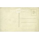 Civilians and athletes together, group portrait on soccer field. Original paper image. Postcard, photo sheet. (2791973)