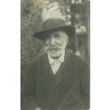 Lehrbaum Photo Studio, Fortune. Portrait photo of elderly man. Original paper image. Postcard, photo sheet. (2791979)