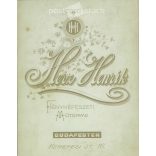 Cabinet photo taken in Herz Henrik’s photography studio. Budapest. Four brothers, like organ whistles.  Cabinet card / CDV photo / hardback photo. (2791983)