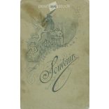 Full-length photo of siblings.  Cabinet card / CDV photo / hardback photo. (2791990)