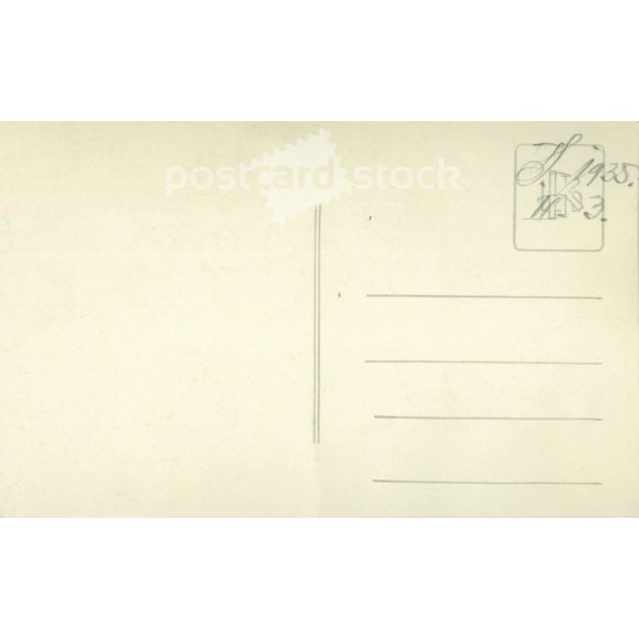 1935 - Portrait photo of a middle-aged man with a character’s mustache, studio shot. Original paper image. Postcard, photo sheet. (2791991)