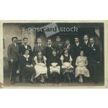 1931 - Group photo of young people. To Kató with love inscription. Original paper image. Postcard, photo sheet. (2791992)
