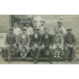 circa 1930 - Brigade photo in front of the workshop. Original paper image. Postcard, photo sheet. (2791998)